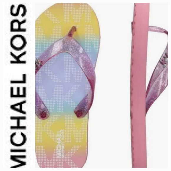 Michael Kors Endine Thong Sandals- Watercolor - Picture 1 of 8